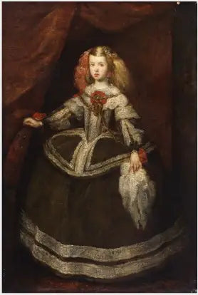 Een Spaanse prinses in kostuum uit de 17e eeuw - Diego Velázquez
