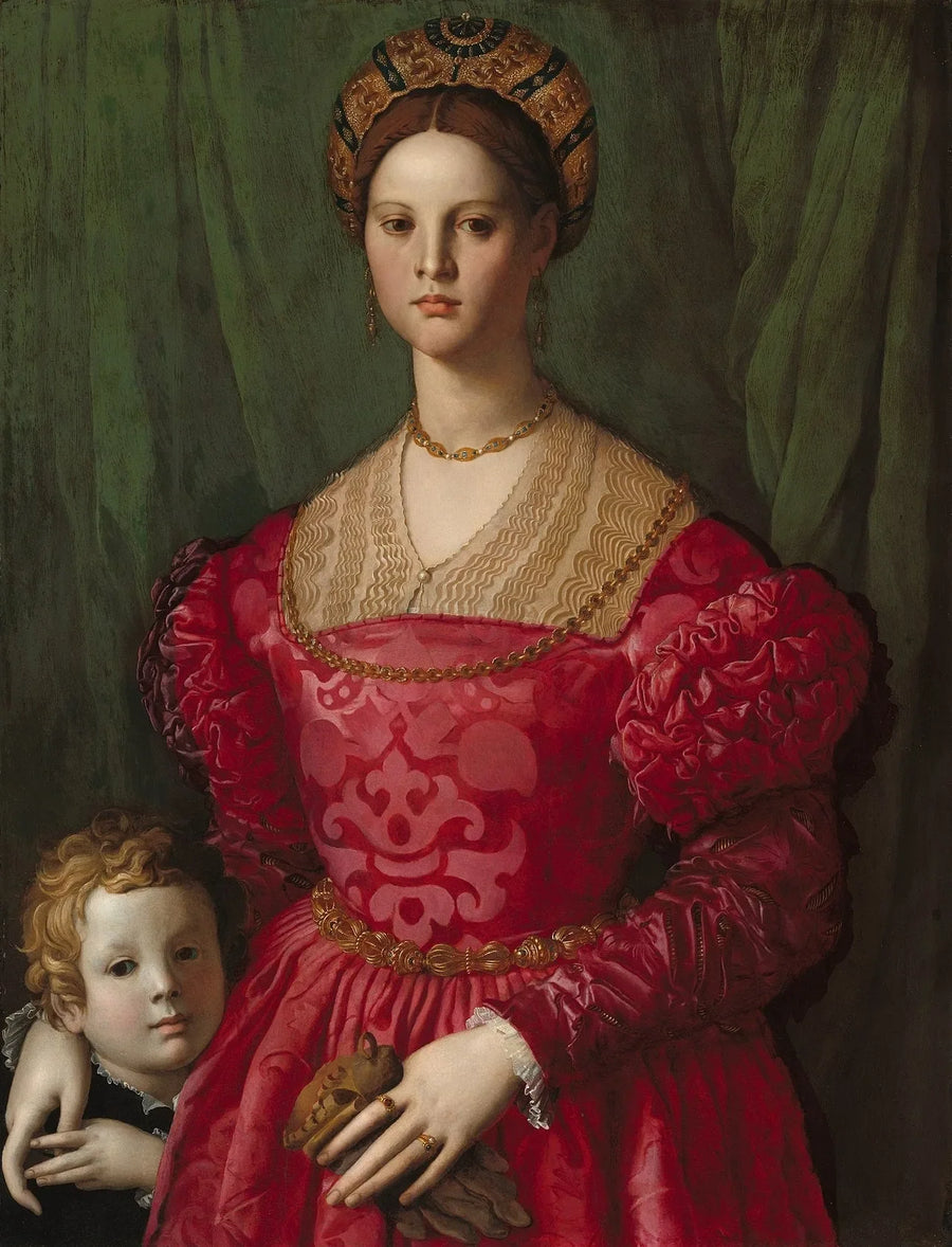 Een jonge vrouw en haar kleine jongen - Bronzino