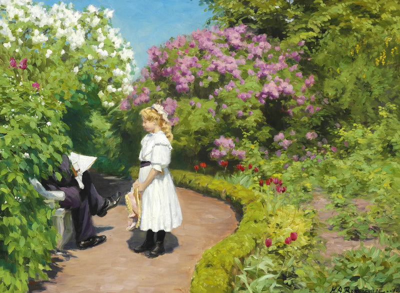 Een jong meisje met een strooien hoed, gekleed in een witte zomerjurk - H. A. Brendekilde

Source:
Une jeune fille avec un chapeau de paille, vêtue d'une robe d'été blanche - H. A. Brendekilde