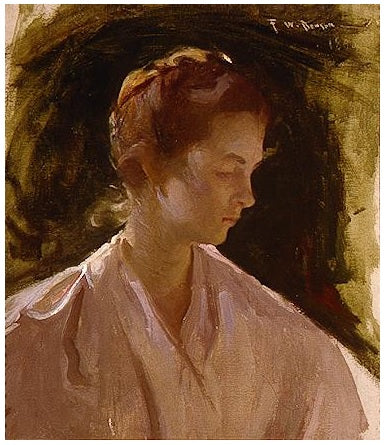 Een jong meisje - Frank Weston Benson