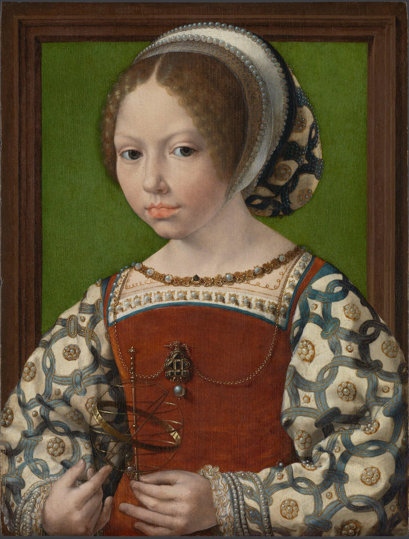 Een jonge prinses (Dorothea van Denemarken?) - Jan Gossaert