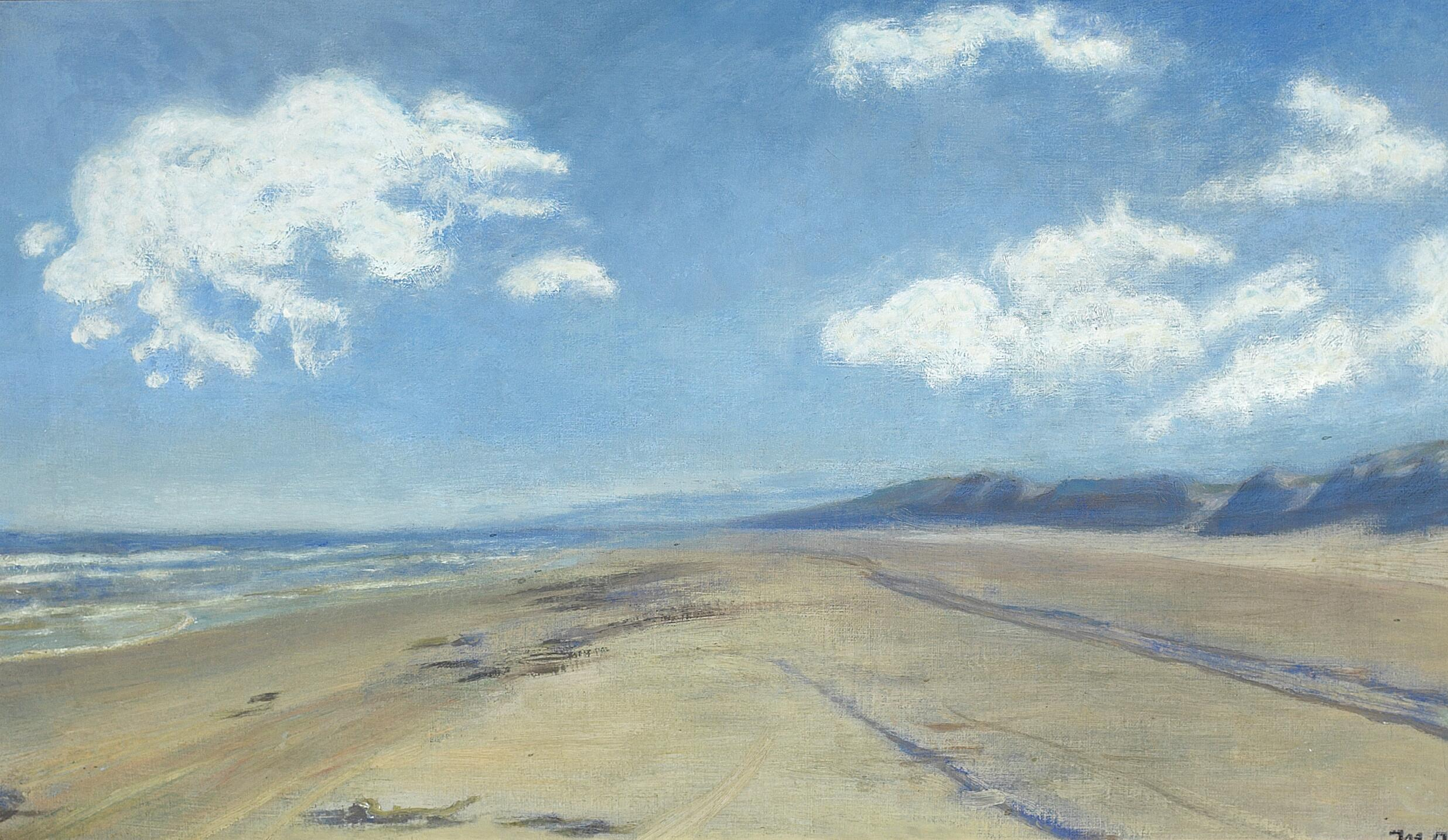 Une journée d'été à Skagen Sønderstrand. - Michael Peter Ancher image 1 reproduction réalisée par Alpha Reproduction