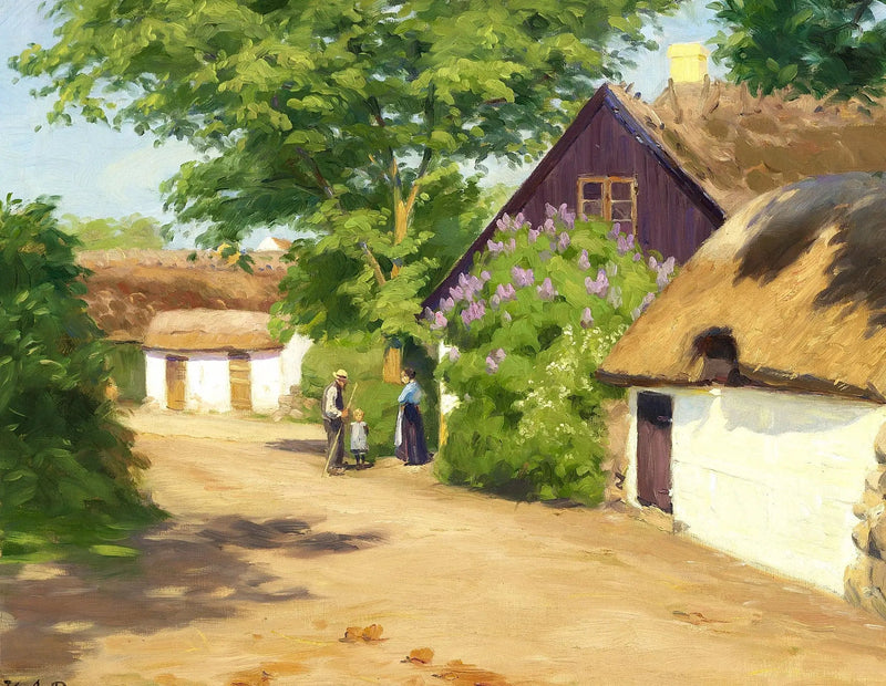 Een zomerdag in het dorp. - H. A. Brendekilde

Source:
Une journée d'été au village. - H. A. Brendekilde