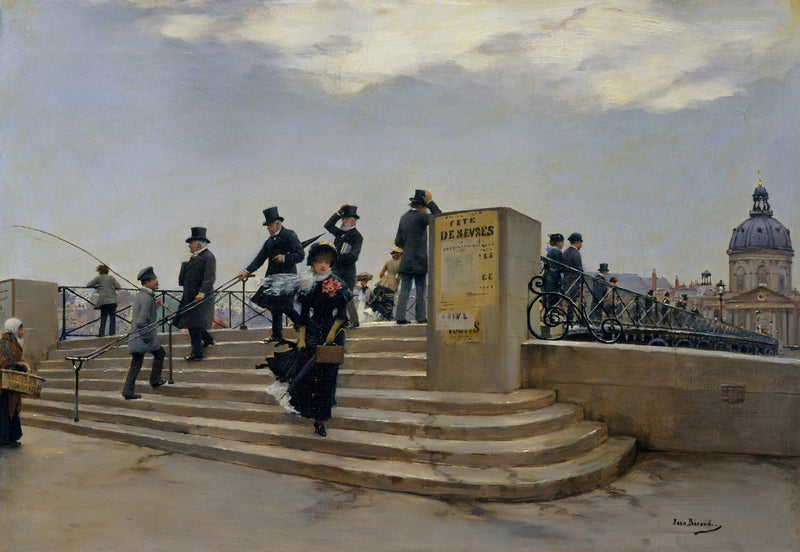 Een winderige dag op de Kunstbrug - Jean Béroud

Source:
Une journée venteuse sur le Pont des Arts - Jean Béraud
