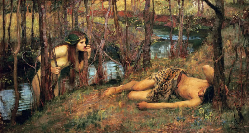 Een Naïade - John William Waterhouse