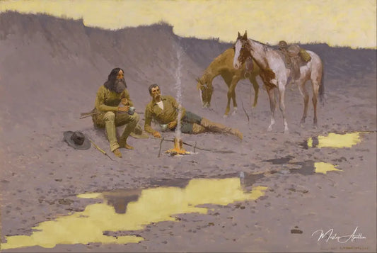 Une nouvelle année sur le Cimarron - Frederic Remington - Reproductions de tableaux et peintures haut de gamme