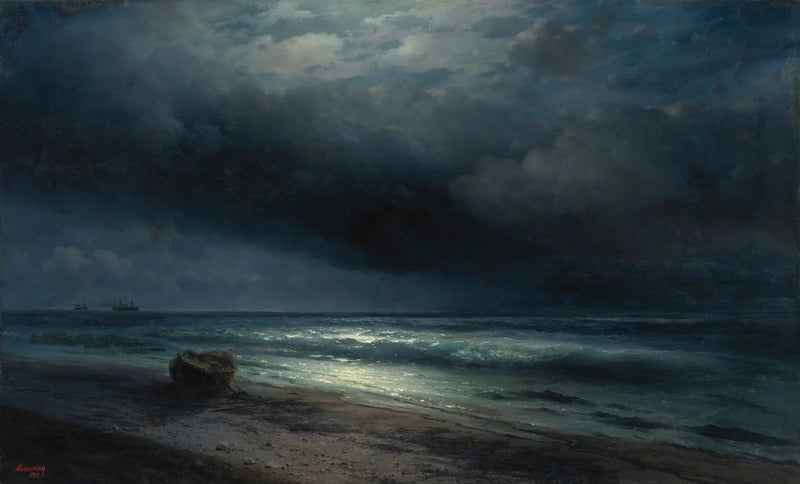 Een nacht onder het maanlicht op zee - Ivan Aiëvazovski

Source:
Une nuit au clair de lune en mer - Ivan Aïvazovski