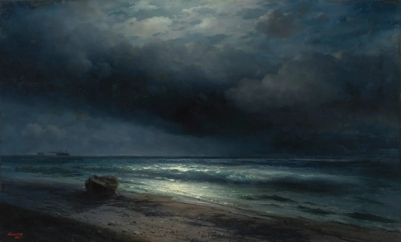 Een nacht onder het maanlicht op zee - Ivan Aiëvazovski

Source:
Une nuit au clair de lune en mer - Ivan Aïvazovski