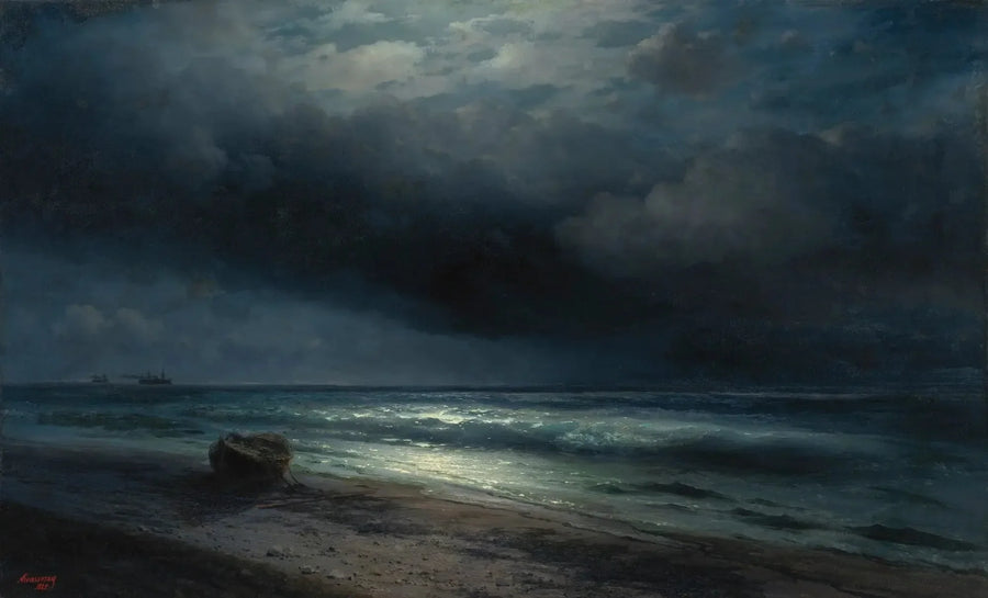 Een nacht onder het maanlicht op zee - Ivan Aiëvazovski

Source:
Une nuit au clair de lune en mer - Ivan Aïvazovski