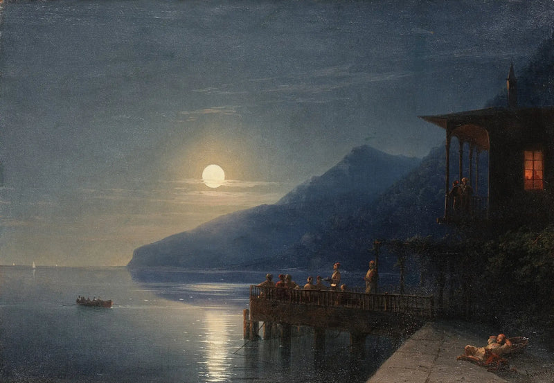 Een nacht onder het maanlicht aan de kust van de Krim - Ivan Aïvazovski

Source:
Une nuit au clair de lune sur la côte de Crimée - Ivan Aïvazovski