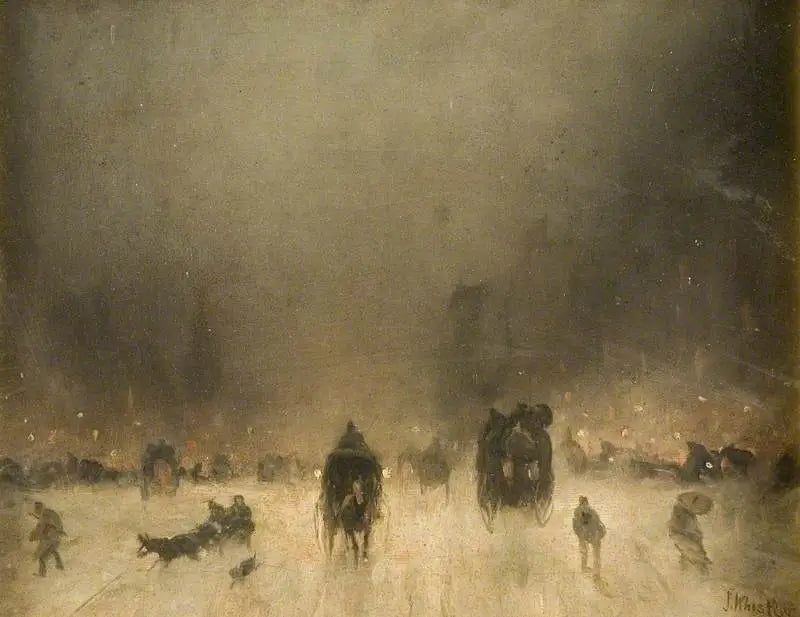 Een mistige nacht in Londen - James Abbott McNeill Whistler