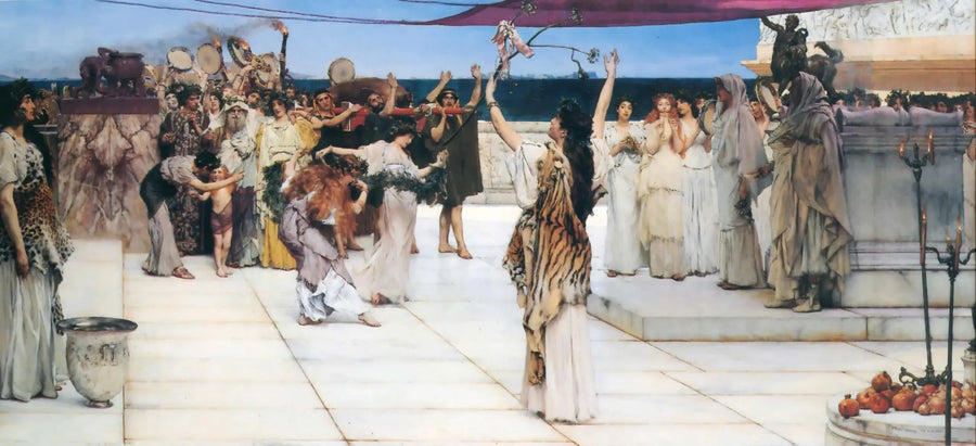 Een offergave aan Bacchus - Lawrence Alma-Tadema