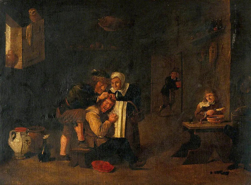 Een chirurgische ingreep op het hoofd van een man - David Teniers de Jonge

Source:
Une opération chirurgicale sur la tête d'un homme - David Teniers le Jeune