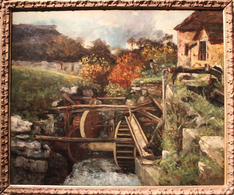 Een papierwinkel in Ornans - Gustave Courbet