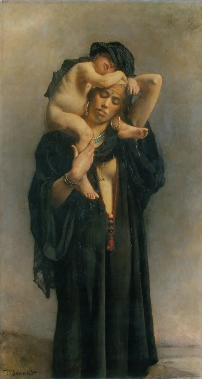 Een Egyptische boerendochter en haar kind - Léon Bonnat