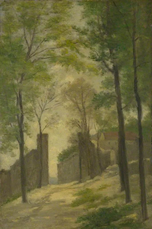 Een deur achter de bomen - Stanislas Lépine