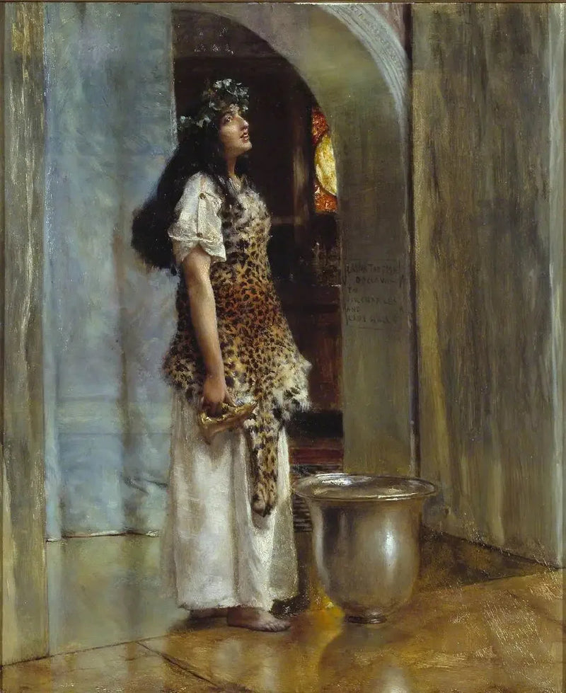 Een priesteres van Apollo - Lawrence Alma-Tadema