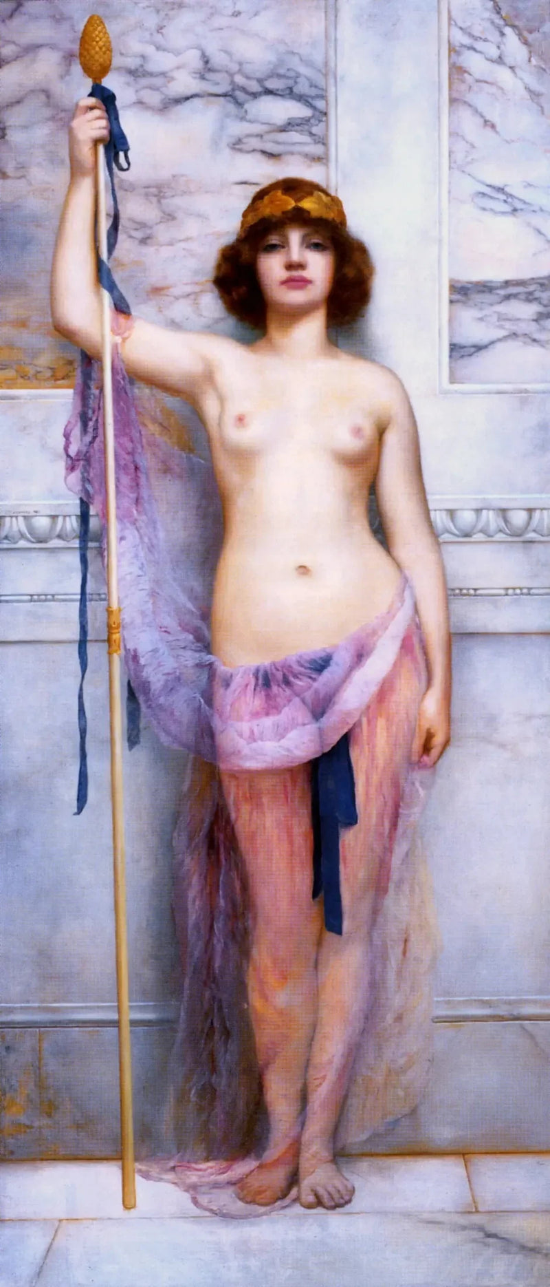 Een priesteres - John William Godward