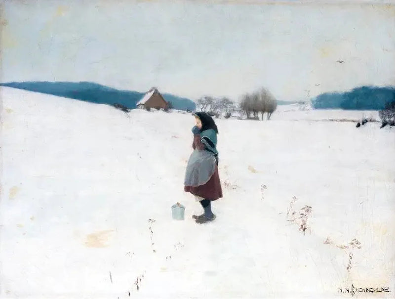 Een wandeling in de sneeuw. - H. A. Brendekilde

Source:
Une promenade dans la neige. - H. A. Brendekilde