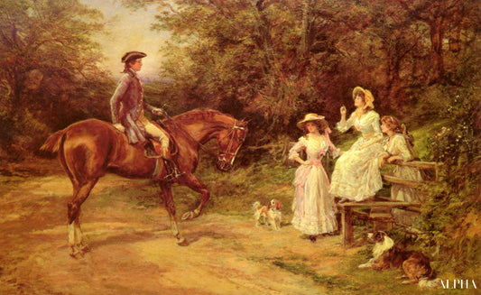 Une rencontre par le Stile - Heywood Hardy - Reproductions de tableaux et peintures haut de gamme