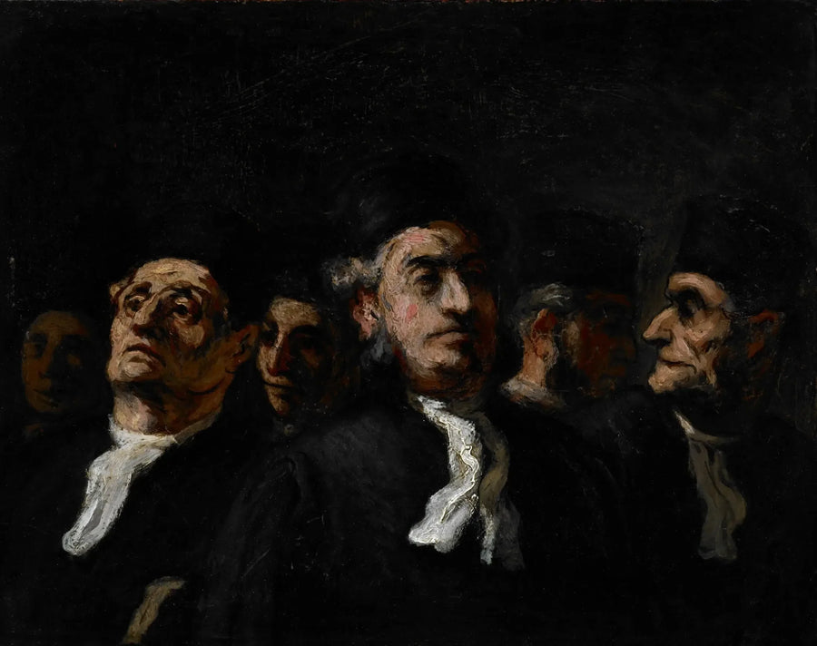Een vergadering van advocaten - Honoré Daumier
