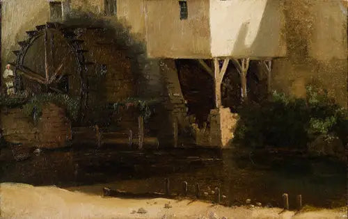 Een molenwiel - Jean-Baptiste Camille Corot