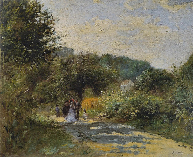 Een weg in Louveciennes - Pierre-Auguste Renoir