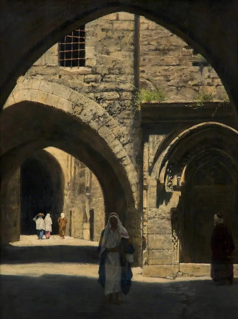 Een straat in Jeruzalem van John Collier