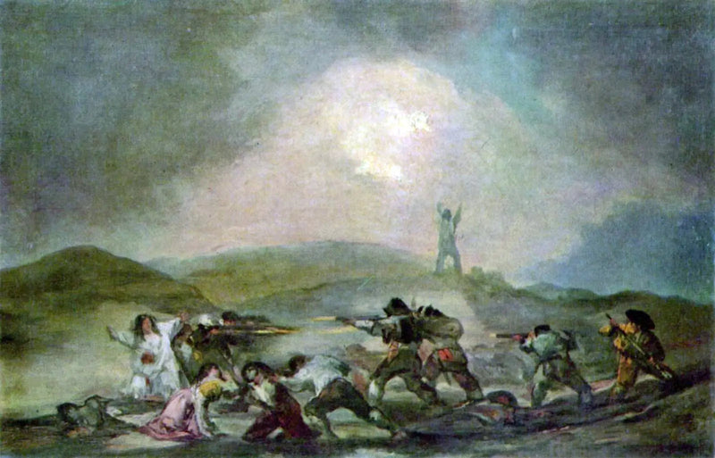 Een scène van de Spaanse onafhankelijkheidsoorlog - Francisco de Goya