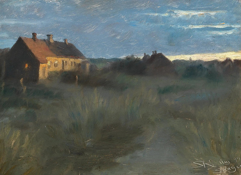 Een zomerse avond in Skagen. - Peder Severin Krøyer