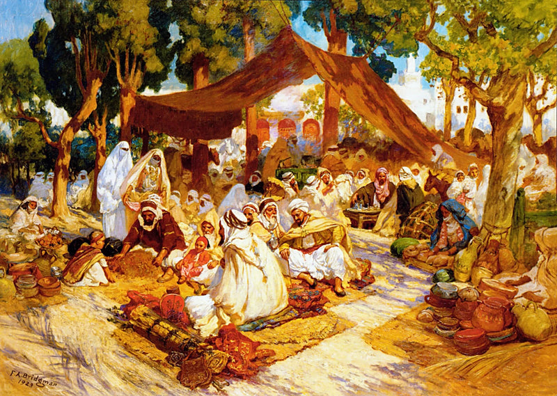 Een samenkomstavond in een Algerijnse kampement - Frederick Arthur Bridgman

Source:
Une soirée de rassemblement dans un campement algérien - Frederick Arthur Bridgman