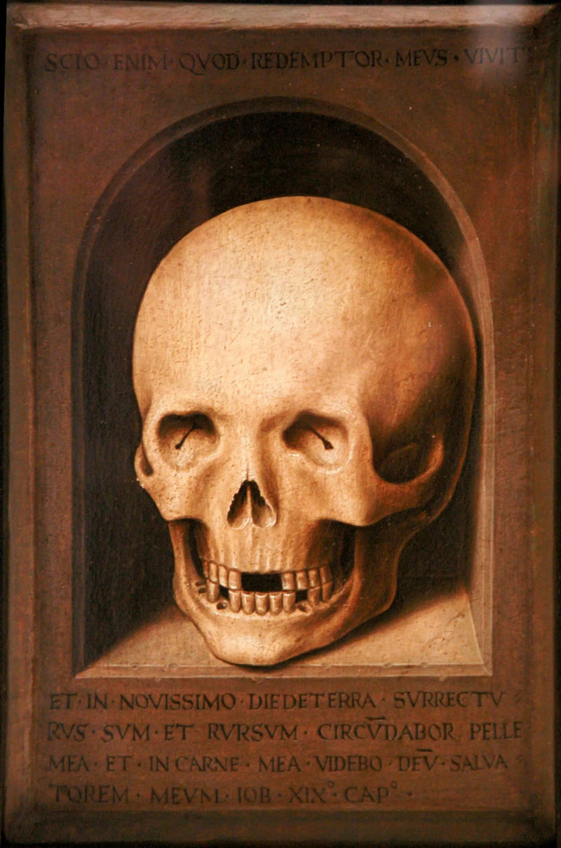 Een schedel - Hans Memling