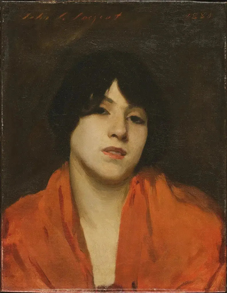 Een Venetiaanse met een scharlaken sjaal (« Gigia Viani ») - John Singer Sargent