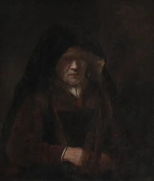 Een oude vrouw - Rembrandt