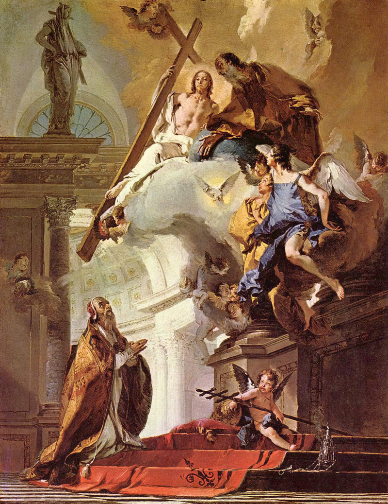 Een visie van de Drie-eenheid - Giovanni Battista Tiepolo