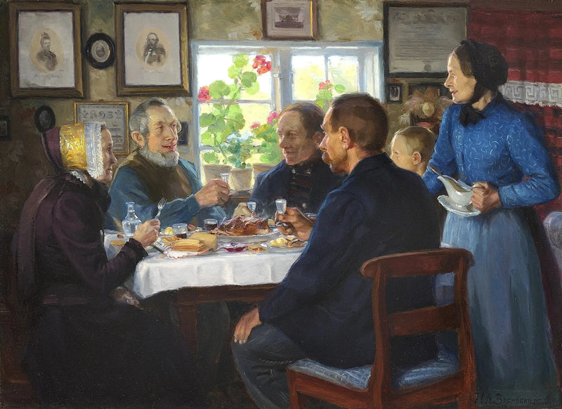 Een bezoek aan de wever Hans Nielsen in Abbednæs. - H. A. Brendekilde

Source:
Une visite chez le tisserand Hans Nielsen à Abbednæs. - H. A. Brendekilde