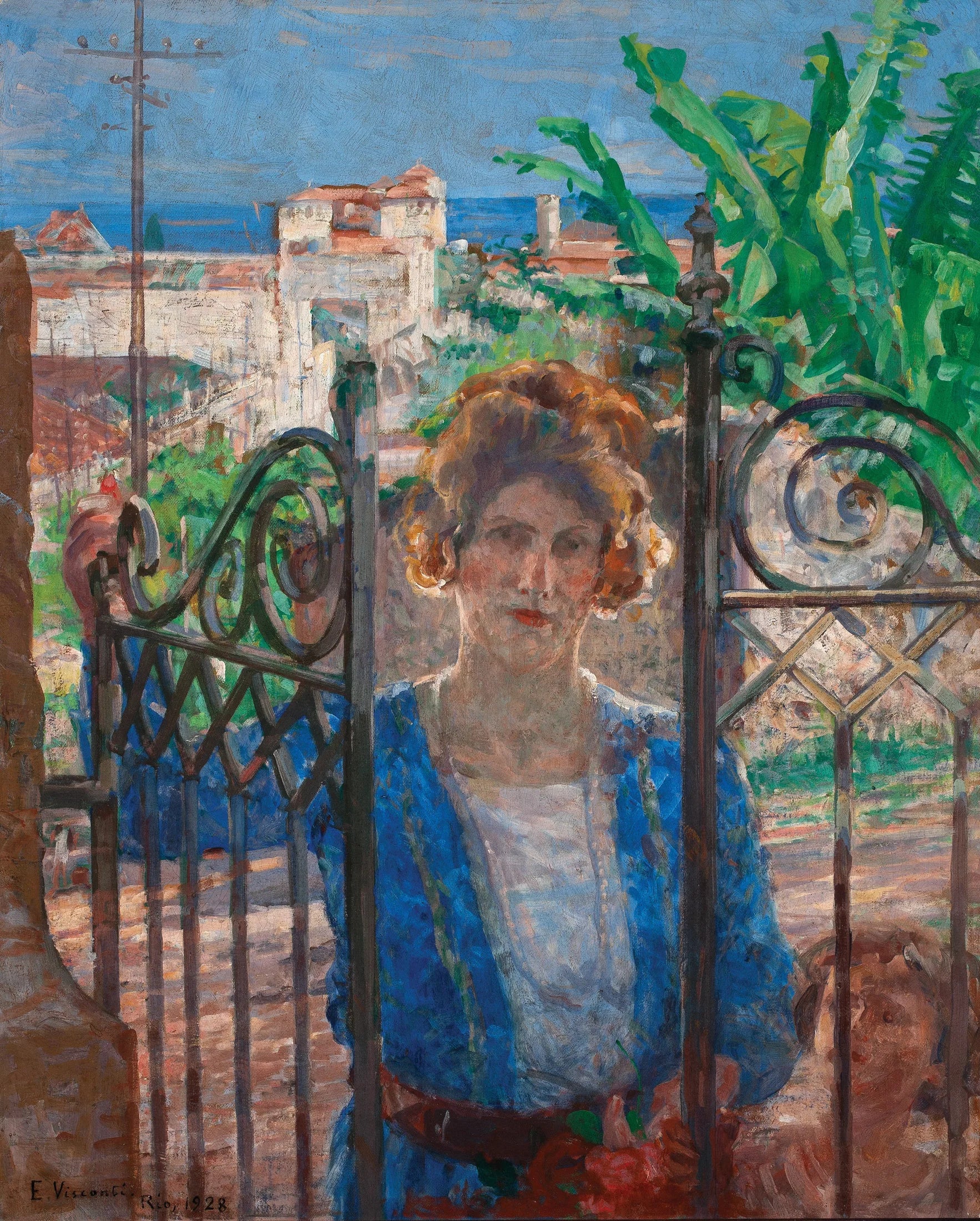Une visite - Eliseu Visconti image 1 tableau peint à l’huile sur toile