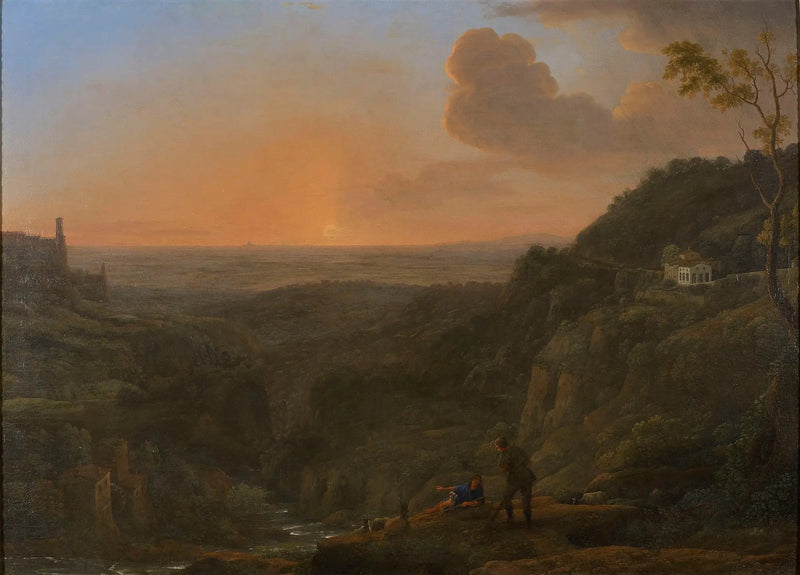 Een uitzicht op het platteland vanaf Tivoli - Claude Lorrain