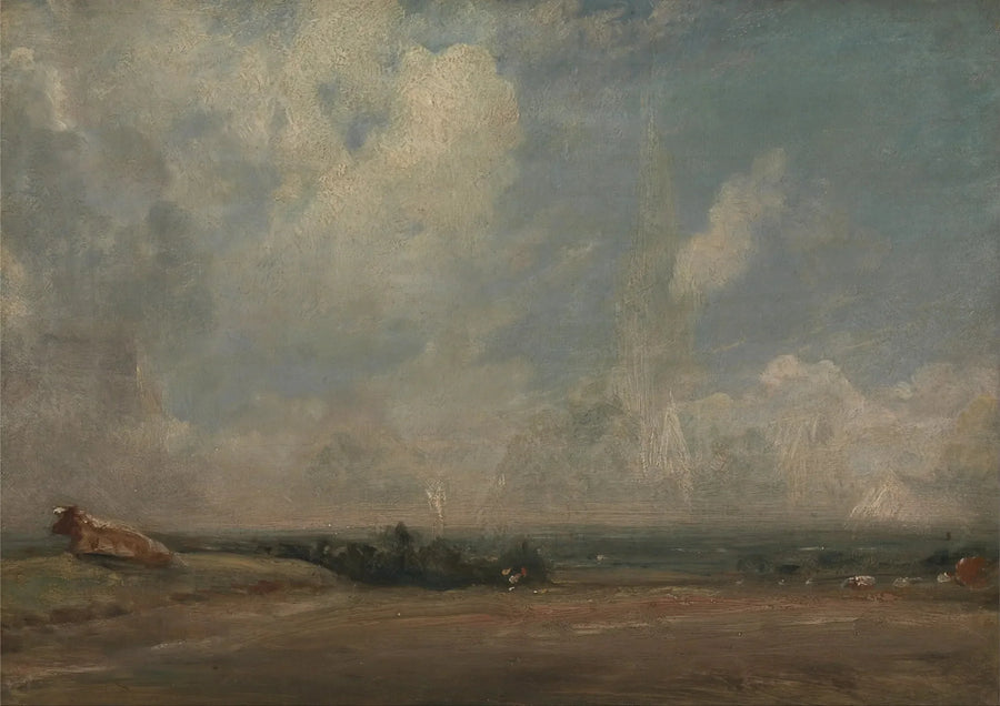 Een uitzicht vanaf Hampstead Heath (?) - John Constable