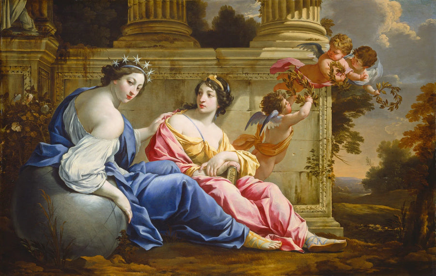 Urania en Calliope - Simon Vouet