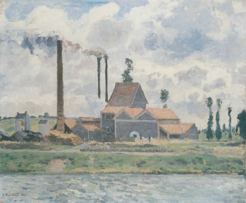 Fabriek in Saint-Ouen-l'Aumône - Camille Pissarro