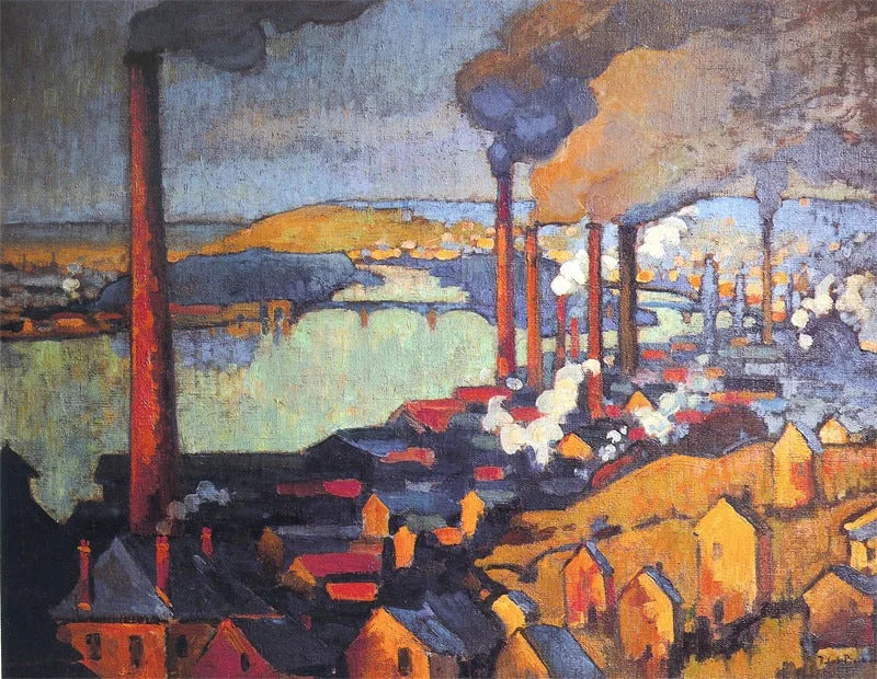Waterfabrieken in Eauplet - Robert Antoine Pinchon
