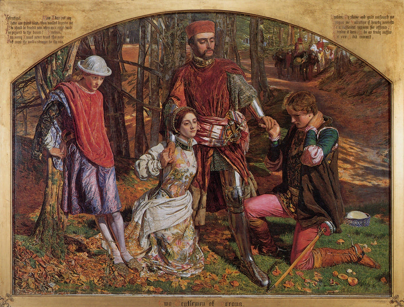 Valentine redt Sylvia van Protée - William Holman Hunt