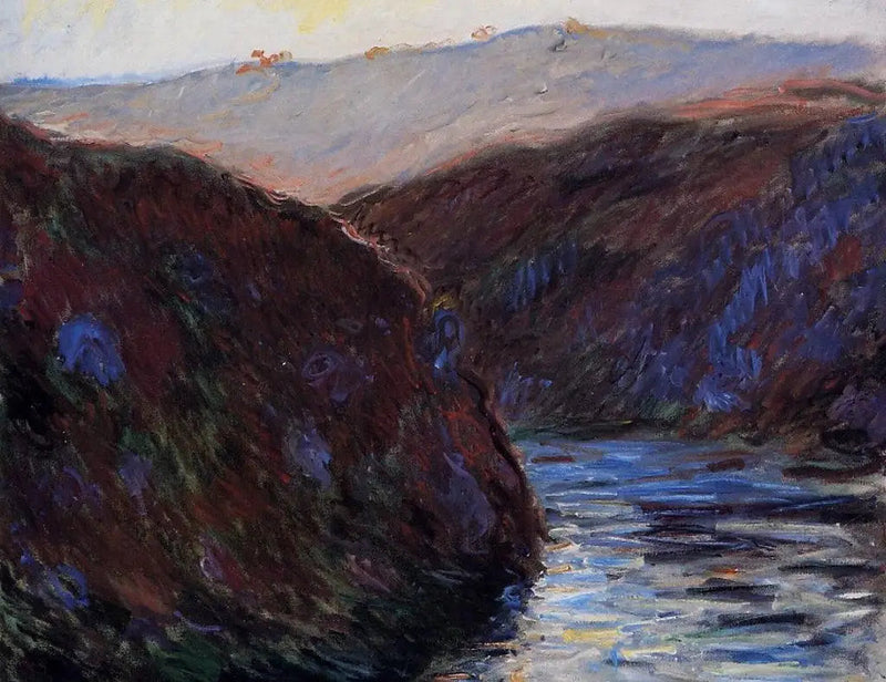 Vallei van de Creuse, avondlicht - Claude Monet