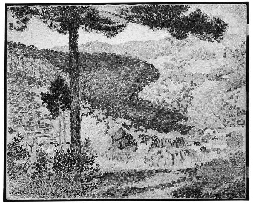 Vallée de sapins (Ombre sur la montagne) - Henri-Edmond Cross - Alpha Reproduction