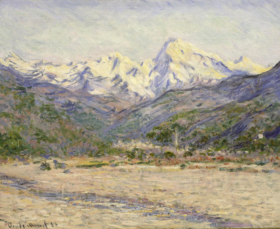 De Vallei van de Nervia - Claude Monet