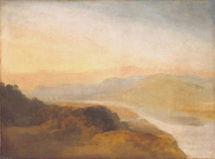 Vallei met een Verre Brug en Toren - J. M. W. Turner