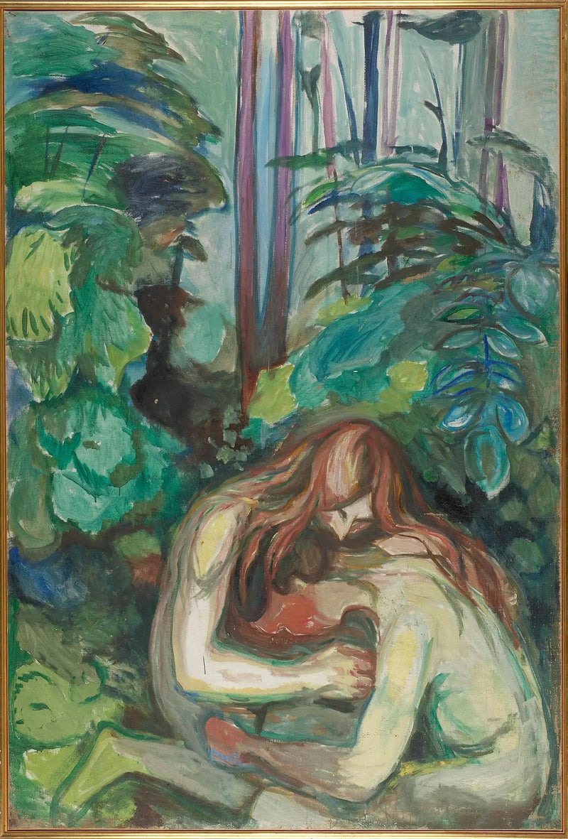 Vampier in het bos - Edvard Munch