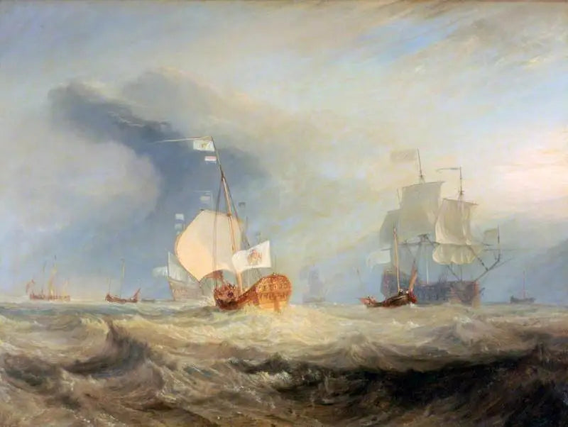 Van Tromp's Barge die de Texel binnenvaart, 1645 - J. M. W. Turner