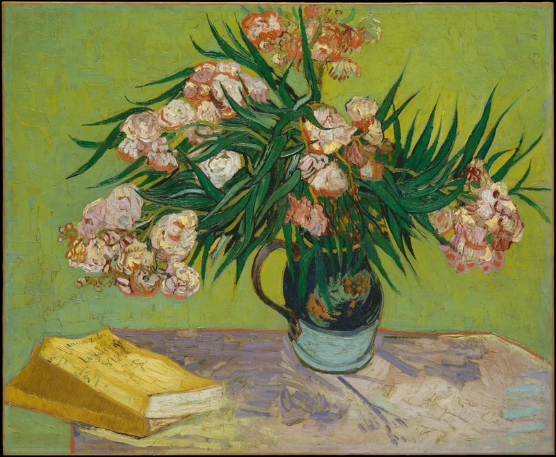 Vaasje met rozenlaurier - Vincent van Gogh